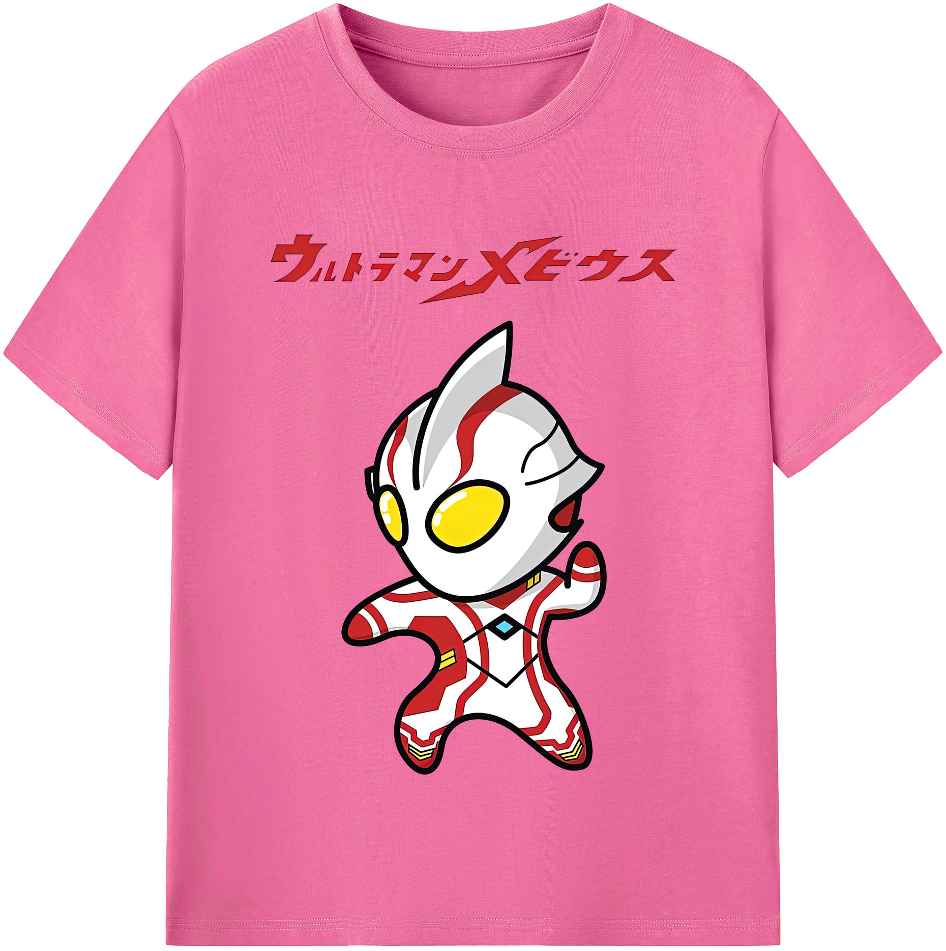 （画像用） ウルトラマン Ultraman レディースカジュアルプリントTシャツ（綿100％）